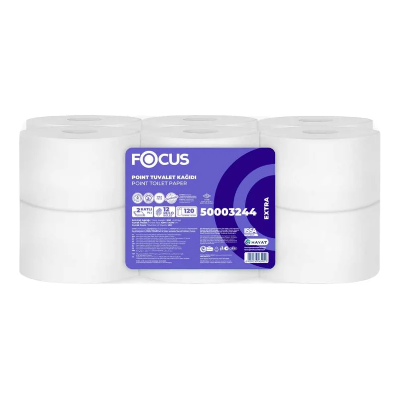 Focus Extra İçten Çekmeli Tuvalet Kağıdı 12li 120 Mt Yeni - 2