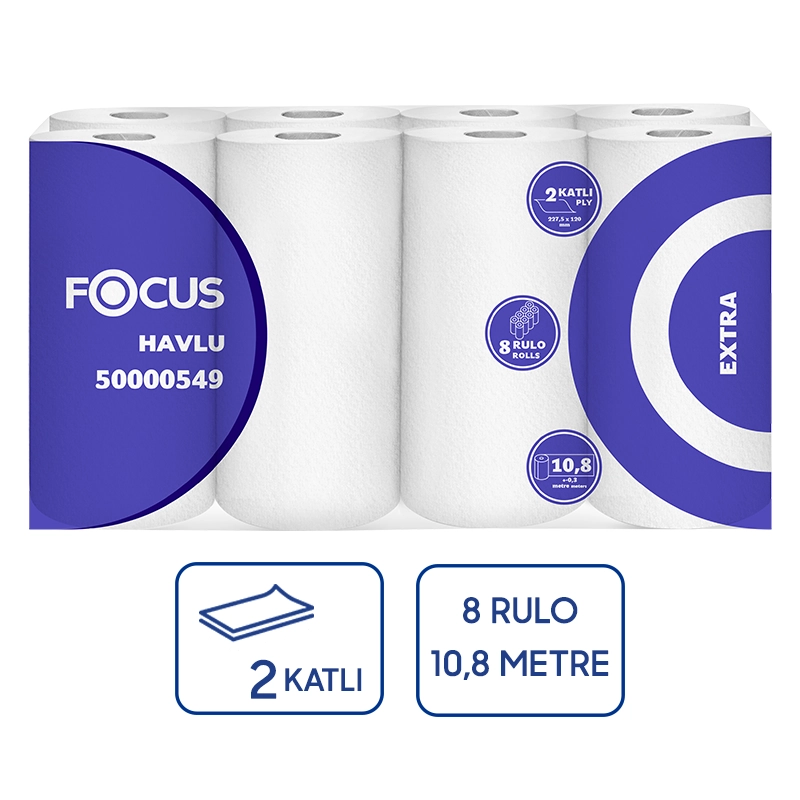 Focus Extra Kağıt Havlu 8'li 3 Paket 24 Rulo - 1