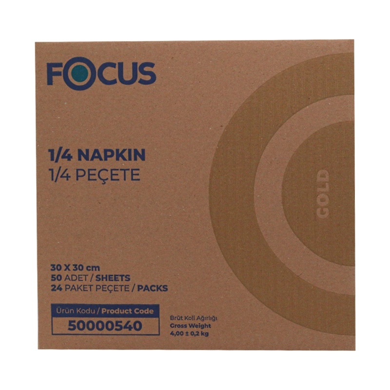 Focus Gold Kağıt Peçete 1/4 50'li 24 Adet - 2