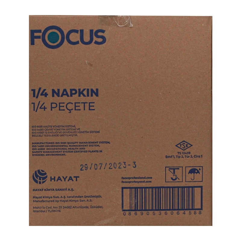 Focus Gold Kağıt Peçete 1/4 50'li 24 Adet - 3