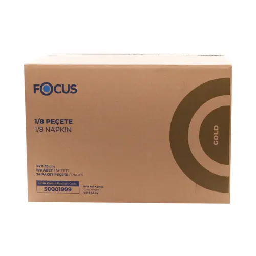 Focus Gold Maxi Garson Katlama Peçete 1/8 100Lü 24 Paket - 3