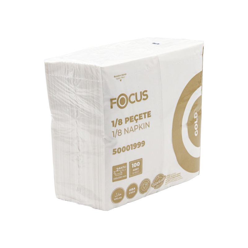 Focus Gold Maxi Garson Katlama Peçete 1/8 100Lü 24 Paket - 3