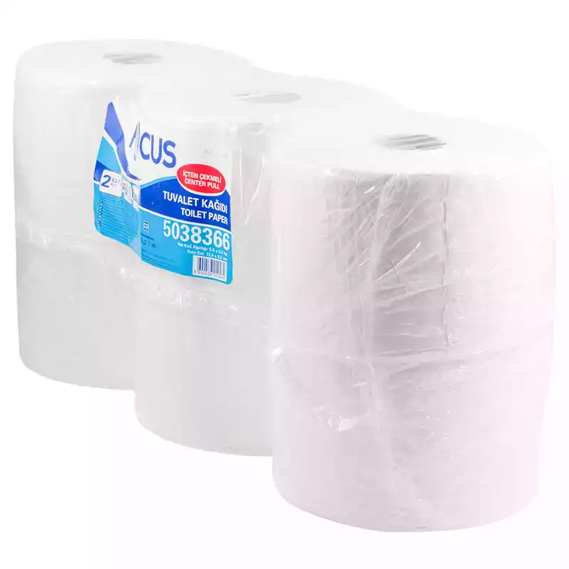Focus İçten Çekmeli Tuvalet Kağıdı Gofrajsız 6 Lı 200 Mt - Thumbnail