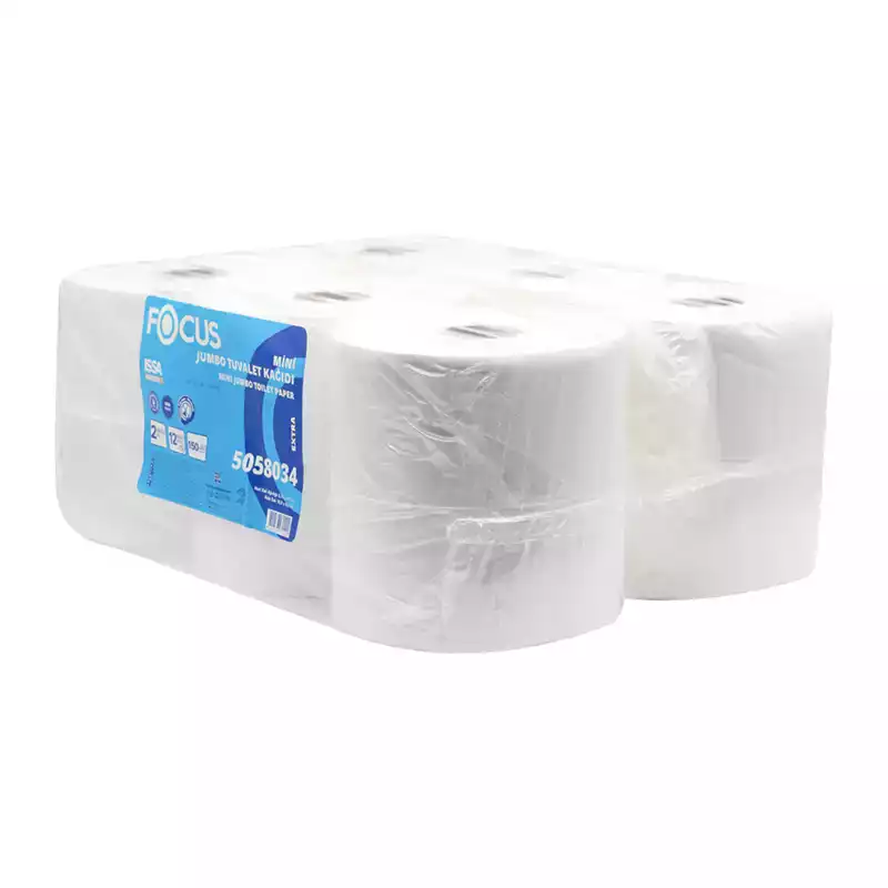 Focus Mini Jumbo Tuvalet Kağıdı Gofrajlı 12Li 150 Mt - Thumbnail