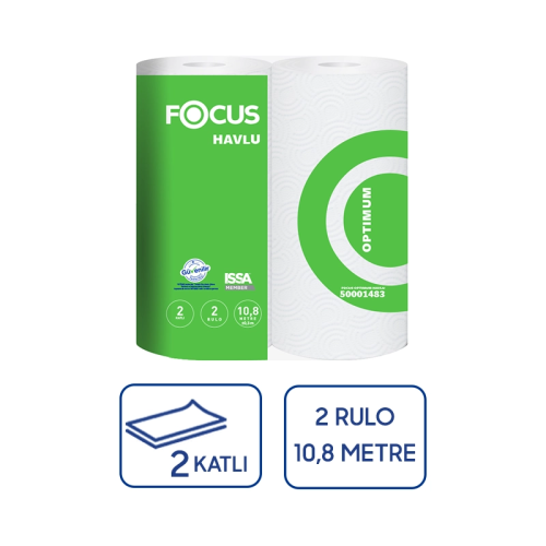 Focus Optimum 2li Kağıt Havlu 12 Paket 24 Rulo - 1