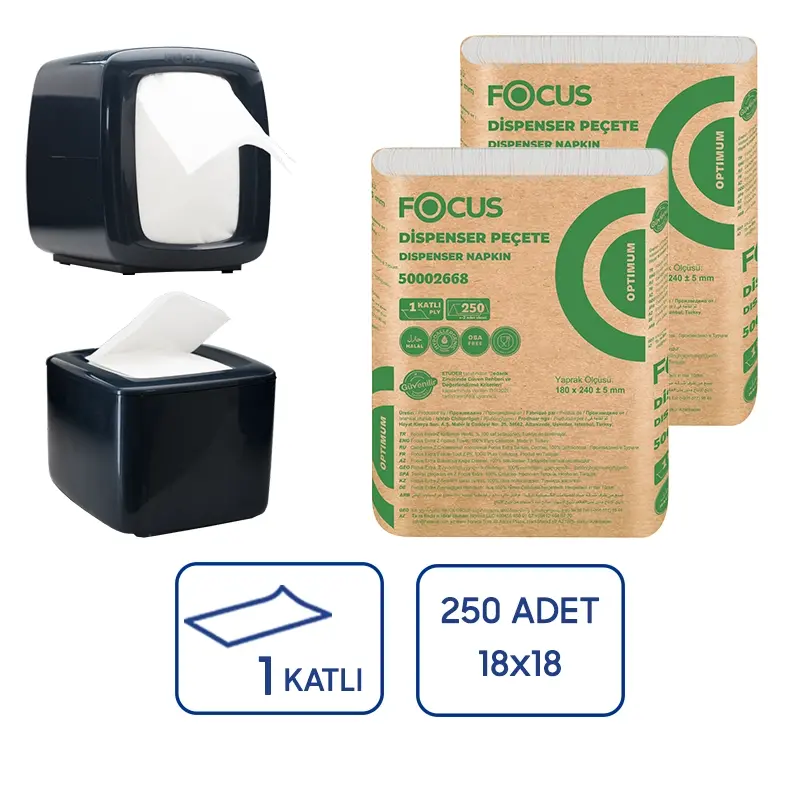 Focus Optimum Dispenser Peçete Kağıt 250Li 18 Paket - 1