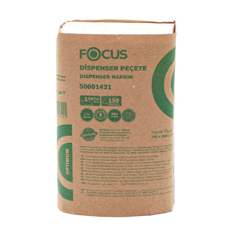 Focus Optimum Dispenser Peçete Kağıt 150Li 18 Paket - 5