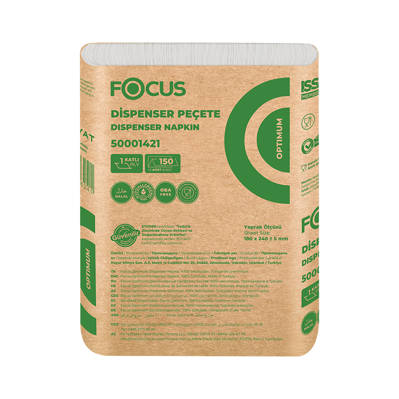 Focus Optimum Dispenser Peçete Kağıt 150Li 18 Paket - 4