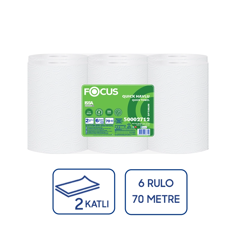 Focus Optimum Fotoselli Kağıt Havlu 70mt 6Lı - 1