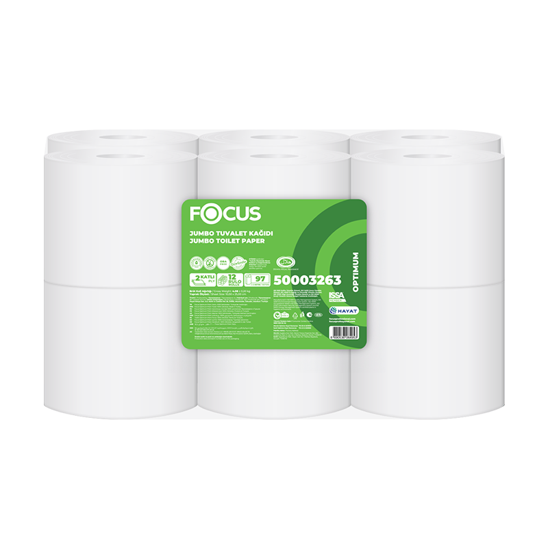 Focus Optimum Jumbo Mini Tuvalet Kağıdı 12 Adet x 97 Metre - 2