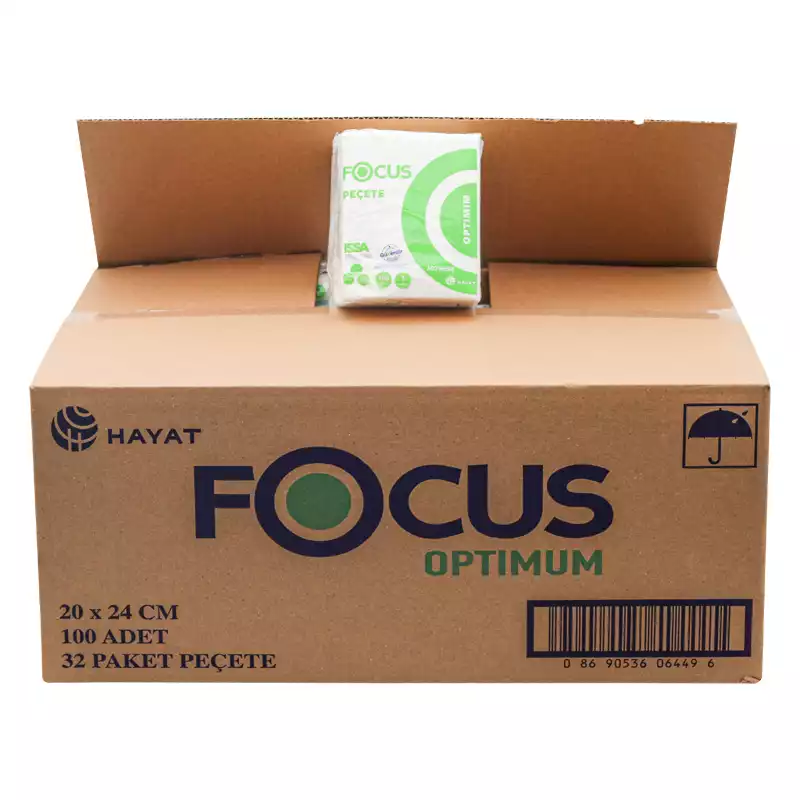 Focus Optimum Peçete Kağıt 100Lü 32 Adet 20x24 Cm - Thumbnail