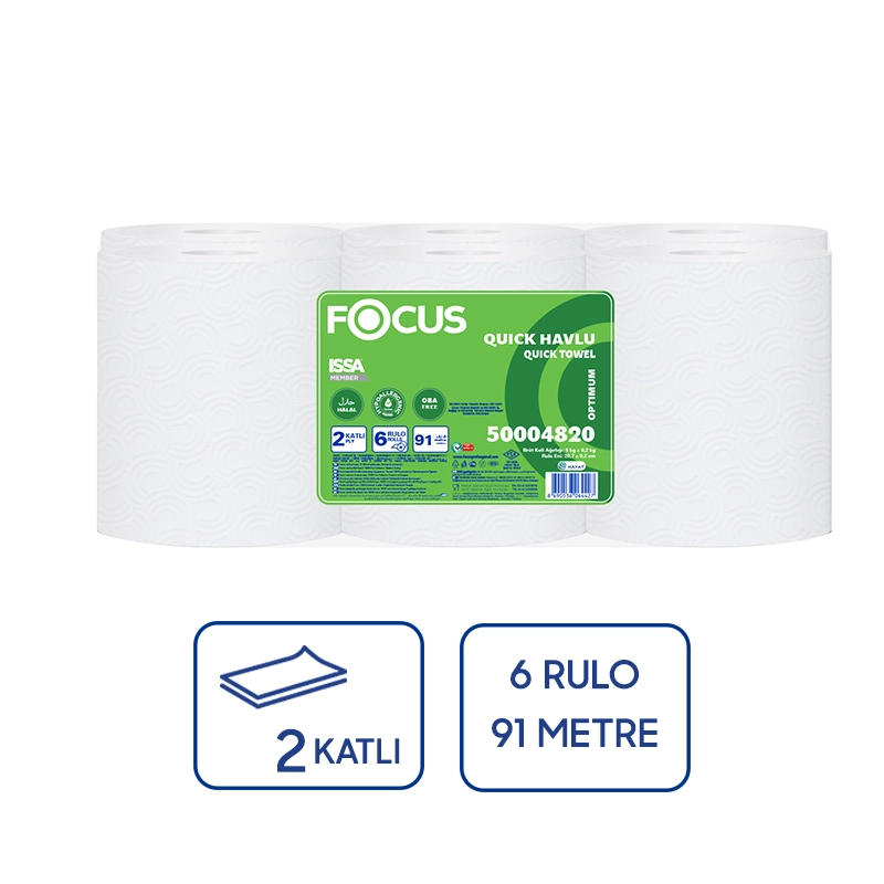 Focus Optimum Quick Kağıt Havlu 91 mt 6'lı - 1