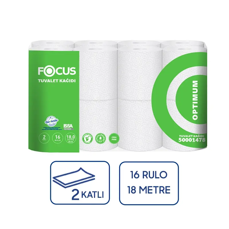 Focus Optimum Tuvalet Kağıdı 16lı 3 Paket - 1
