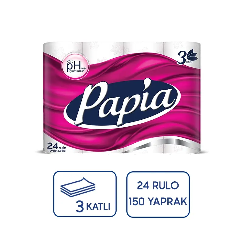 Focus Papia Tuvalet Kağıdı 24lü 3 Paket 72 Rulo - 1