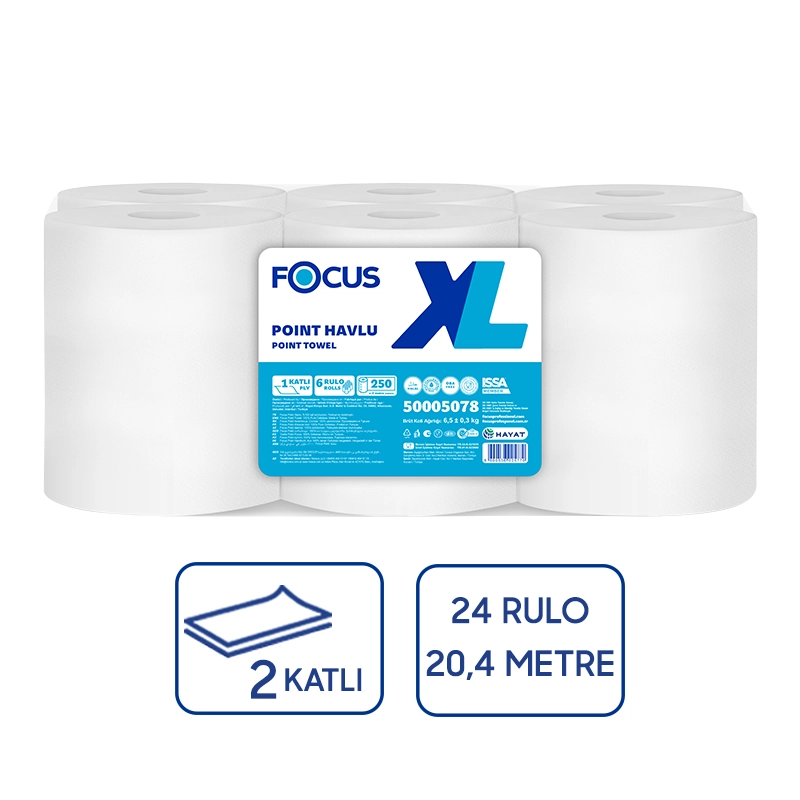 Focus Point Xl İçten Çekmeli Kağıt Havlu 6Lı 250 mt - 1