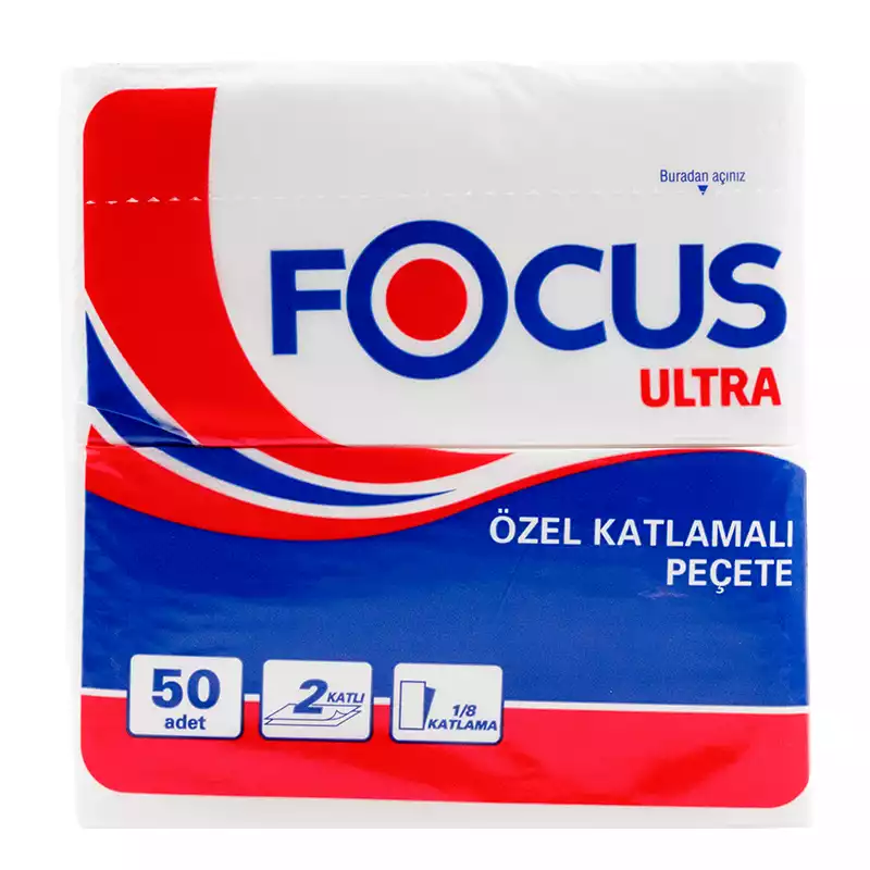 Focus Ultra Plus Katlama Peçete 1/8 50Li 24 Paket - Thumbnail
