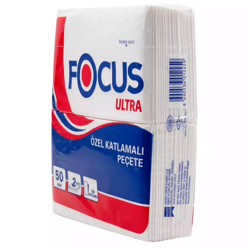 Focus Ultra Plus Katlama Peçete 1/8 50Li 24 Paket - Thumbnail