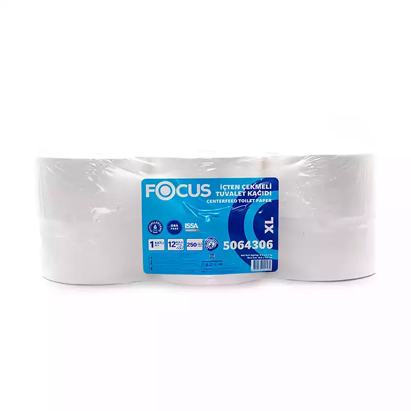 Focus XL İçten Çekmeli Tuvalet Kağıdı 12Li 250 Mt - Thumbnail