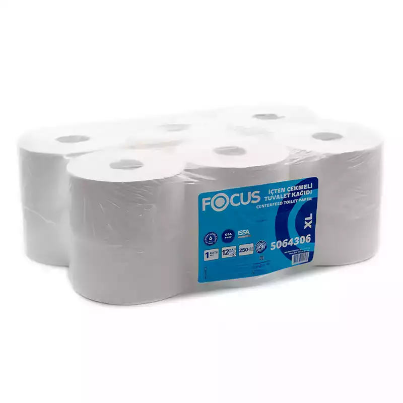 Focus XL İçten Çekmeli Tuvalet Kağıdı 12Li 250 Mt - Thumbnail