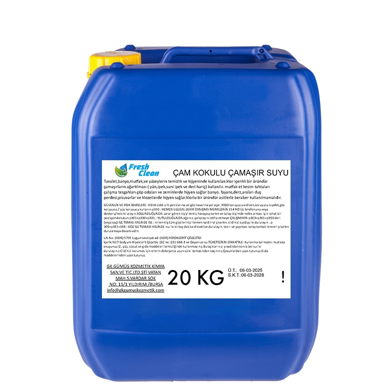 Fresh Clean Çam Kokulu Çamaşır Suyu 20 Kg - FRESH CLEAN