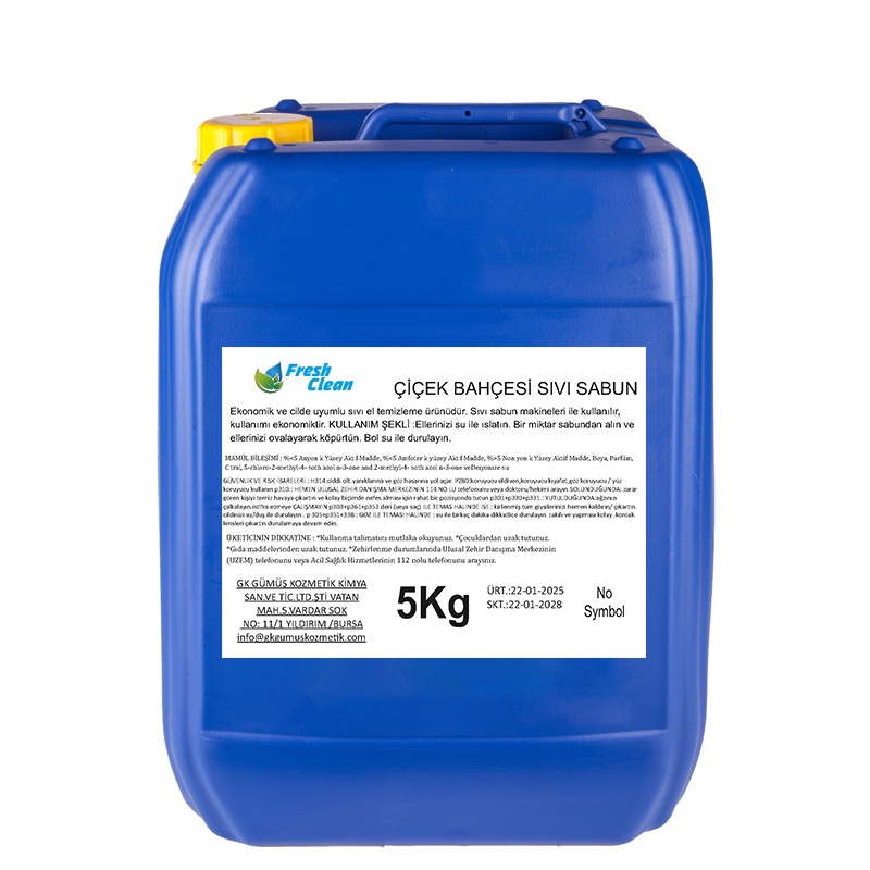 Fresh Clean Çiçek Bahçesi Sıvı Sabun 5 Kg - 1