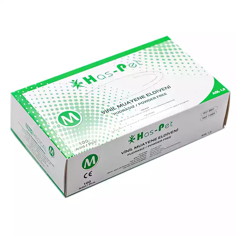 Haspet Muayene Eldiveni Vinil Medium Pudrasız 100'lü - 2