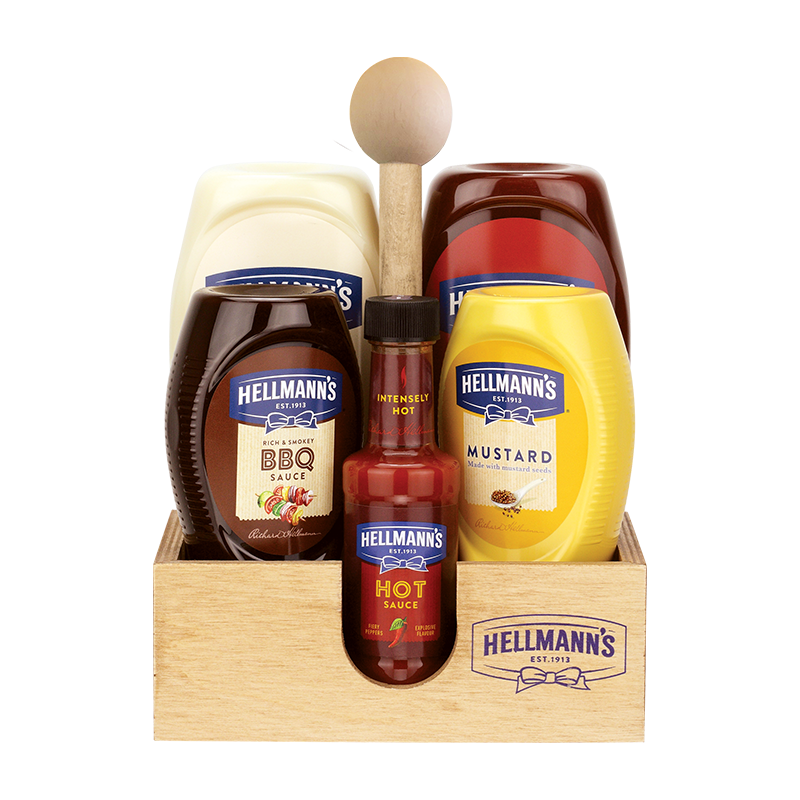 Hellmann's 5li Sos Paketi Ahşap Stand Hediyeli - 4