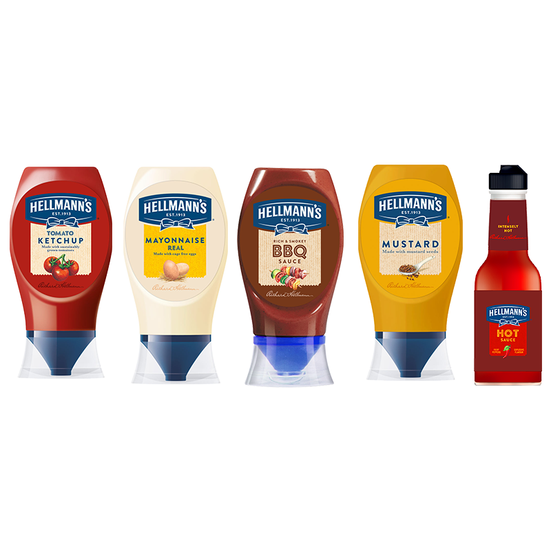 Hellmann's 5li Sos Paketi Ahşap Stand Hediyeli - 3