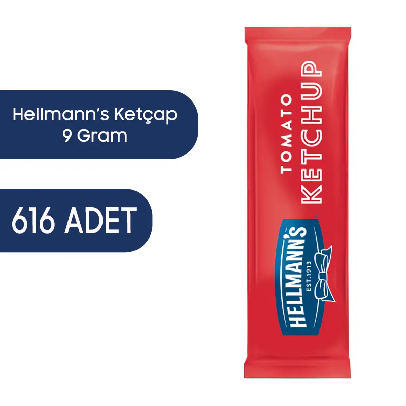 Hellmann's Tek Kullanımlık Ketçap 9 G 616 Adet - 1