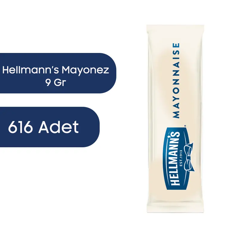 Hellmann's Tek Kullanımlık Mayonez 9 G 616 Adet - 1