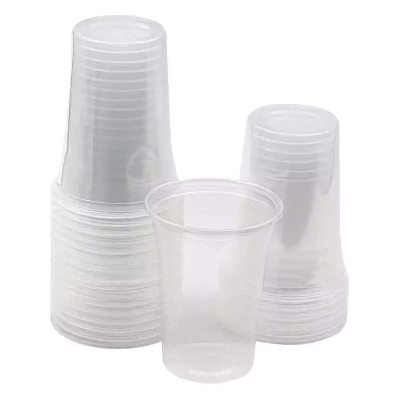 Işık Plastik Bardak Şeffaf 400cc 6,25 Gr Milkshake Bardağı 24 Paket 600 Adet - 1