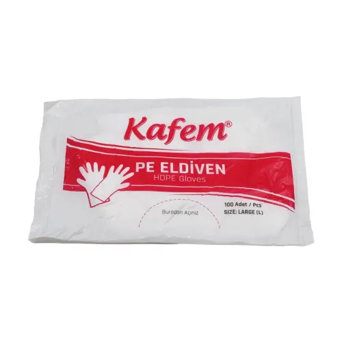 Kafem Şeffaf Eldiven 100 Lü - 1