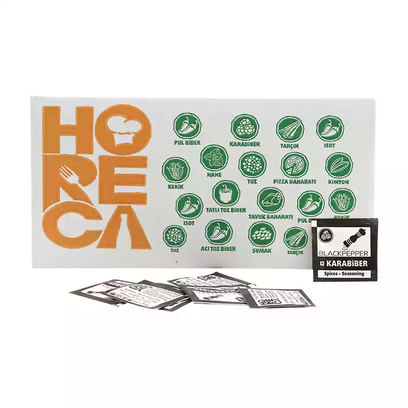 Paketli Stick Karabiber 1000li Tek Kullanımlık 5X5 Horeca