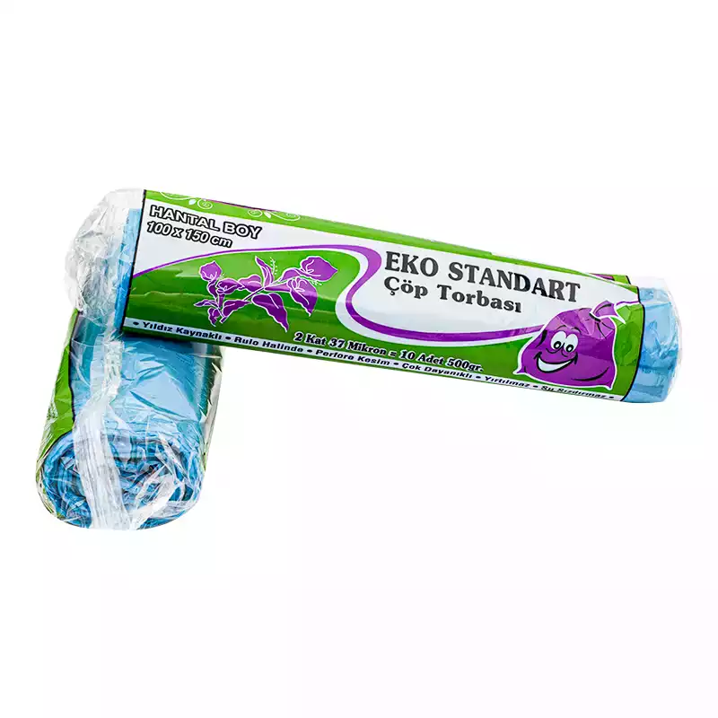 Kazanç Eko Standart Çöp Poşeti Hantal Mavi 500 Gr 100x150 - 2