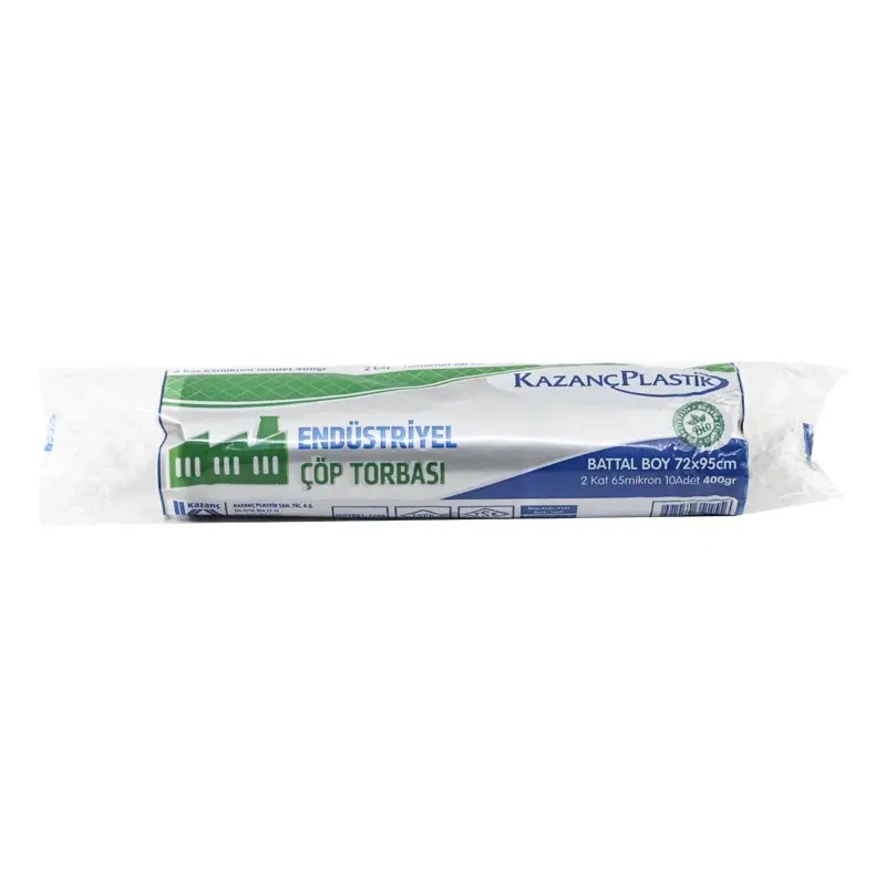 Kazanç Endüstriyel Çöp Poşedi Siyah Battal Boy 400 Gr 72x95 E145 - 3