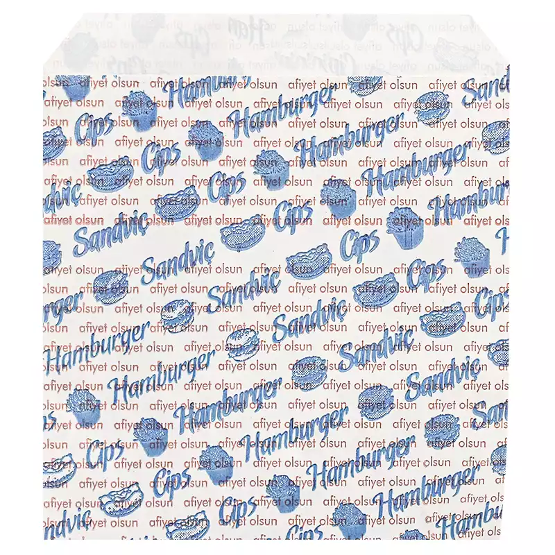 Kese Kağıdı Hamburger 13,5x15,5 Tks - Thumbnail
