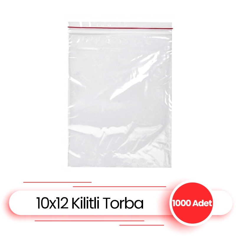 Kilitli Naylon Torba 10x12 1000 Li Kilitli Poşet - 1