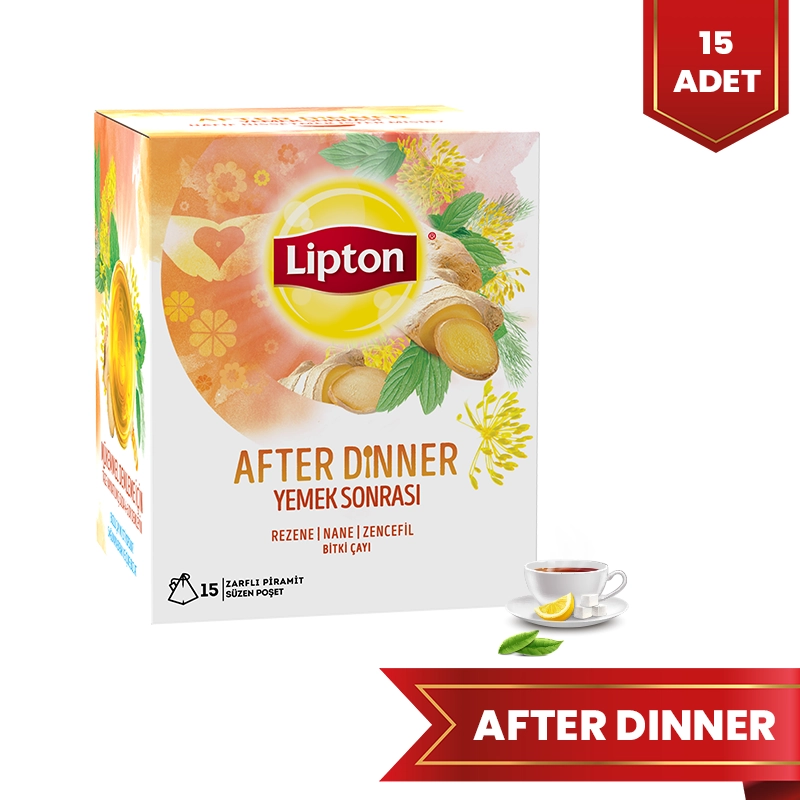 Lipton After Dinner Bardak Poşet Bitki Çayı 15'li 22,5 G - 1
