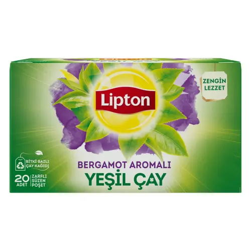 Lipton Bergamotlu Yeşil Çay 20'li Bitki Çayı - 3