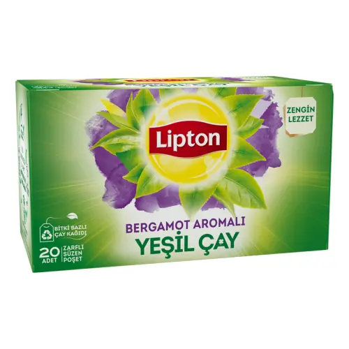 Lipton Bergamotlu Yeşil Çay 20'li Bitki Çayı - 6