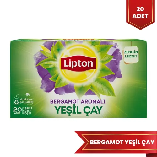 Lipton Bergamotlu Yeşil Çay 20'li Bitki Çayı - 1
