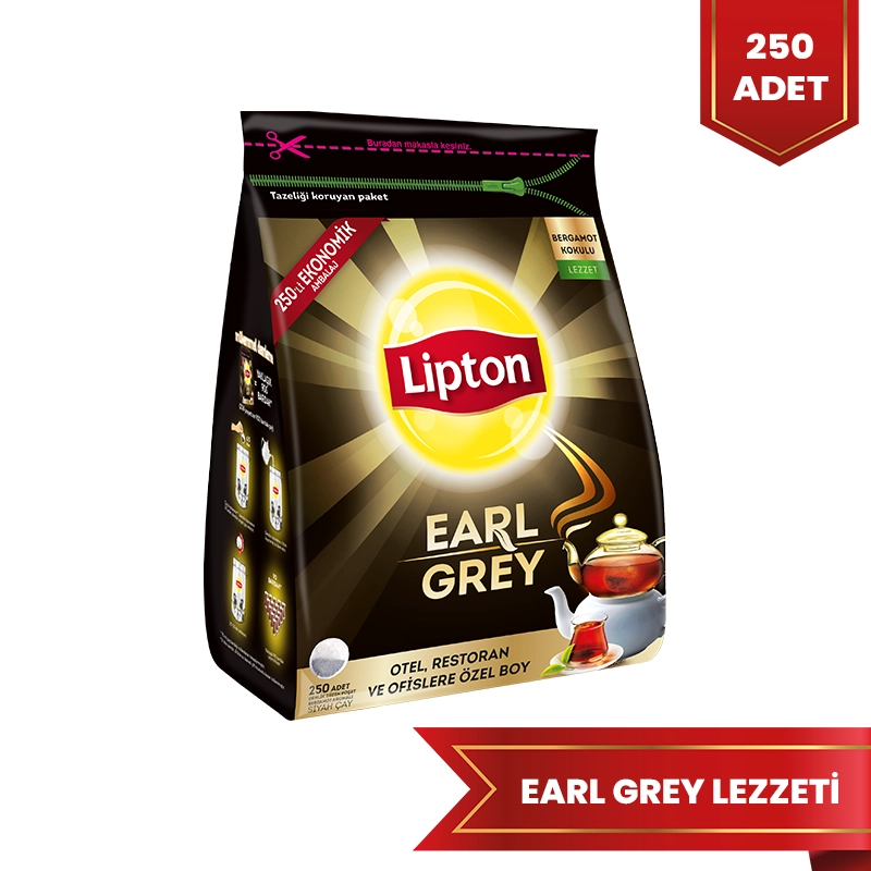 Lipton Earl Grey 250 Adet Demlik Poşet Çay - 1