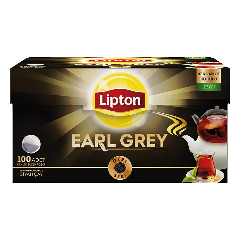 Lipton Earl Grey Demlik Poşet Çay 100'lü - Thumbnail