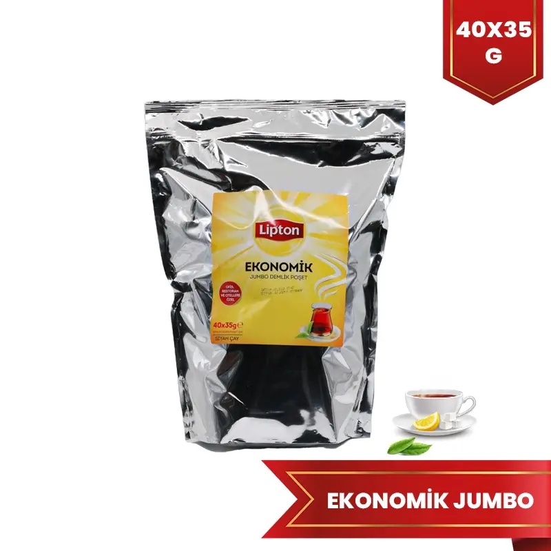 Lipton Ekonomik Jumbo Demlik Poşet Çay 35 gr 40'lı - LİPTON ÇAY