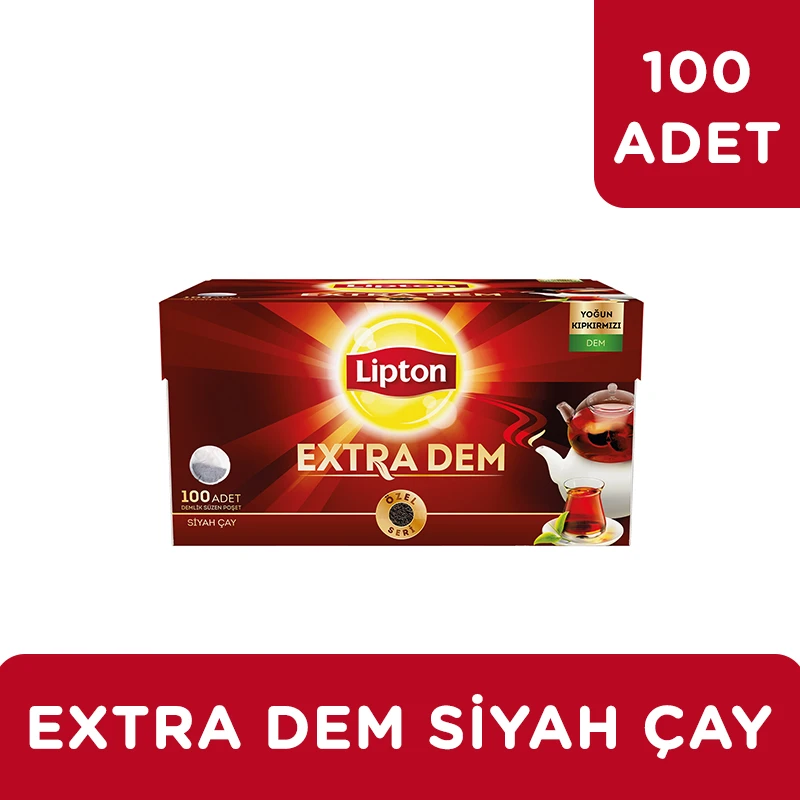 Lipton Extra Dem Demlik Poşet Çay 100'lü Siyah Çay - 2