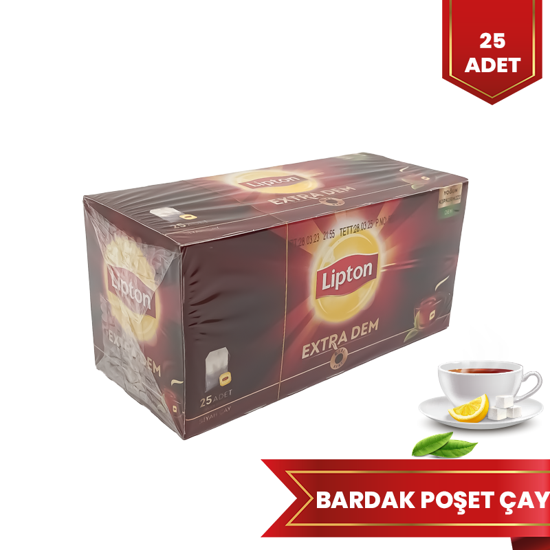 Lipton Extra Dem Bardak Poşet Çay 25 Li 52,5 Gr - 1