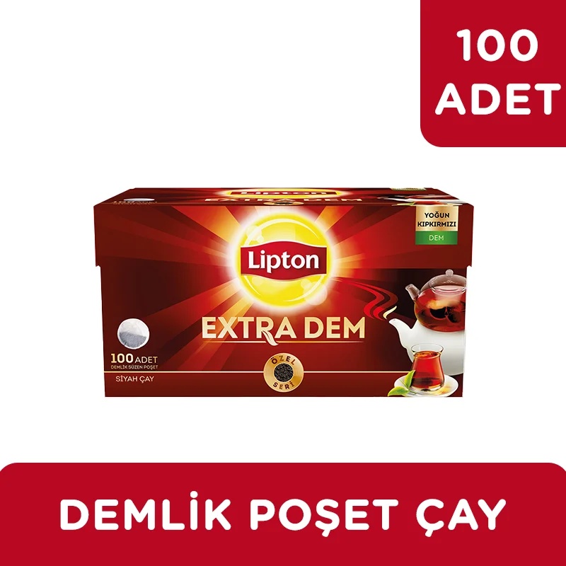 Lipton Extra Dem Demlik Poşet Çay 100Lü Siyah Çay - 3