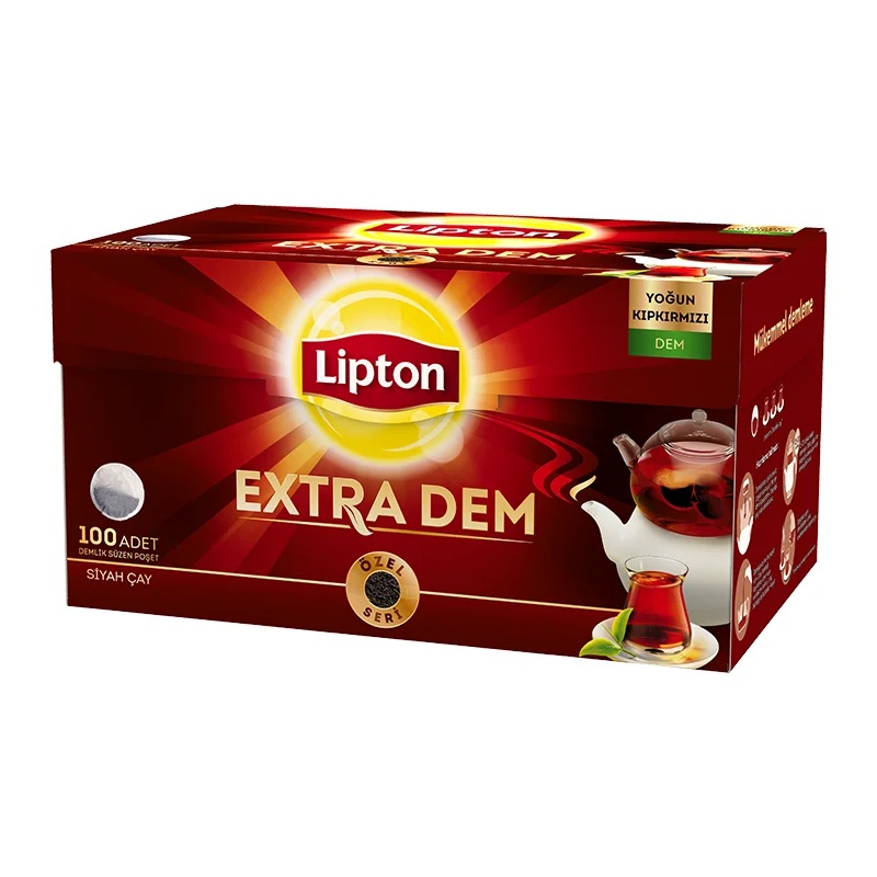 Lipton Extra Dem Demlik Poşet Çay 100Lü Siyah Çay - 3