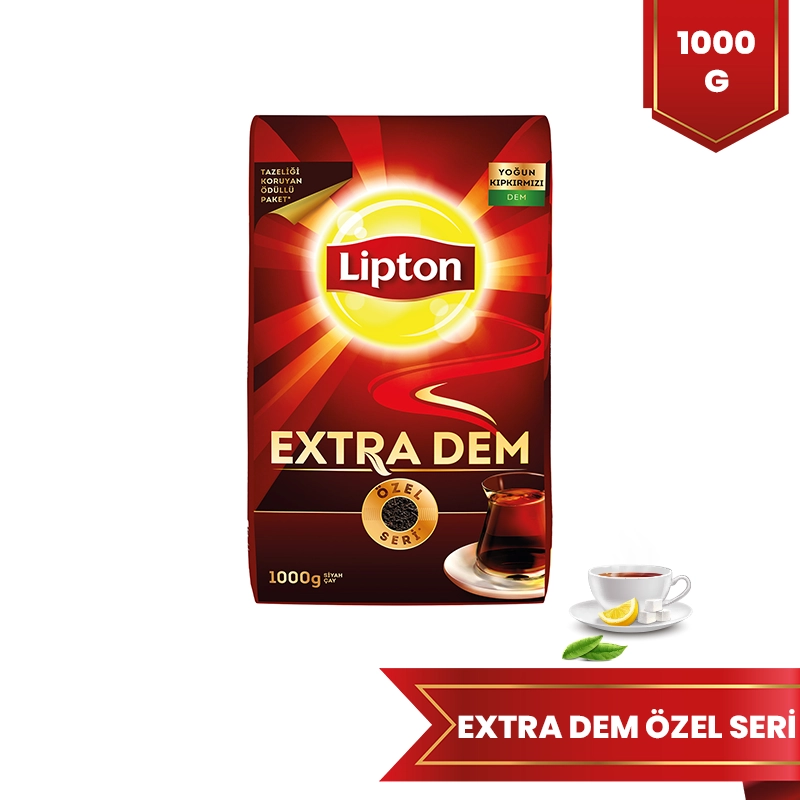 Lipton Extra Dem Dökme Siyah Çay Özel Seri 1000 Gr - 1