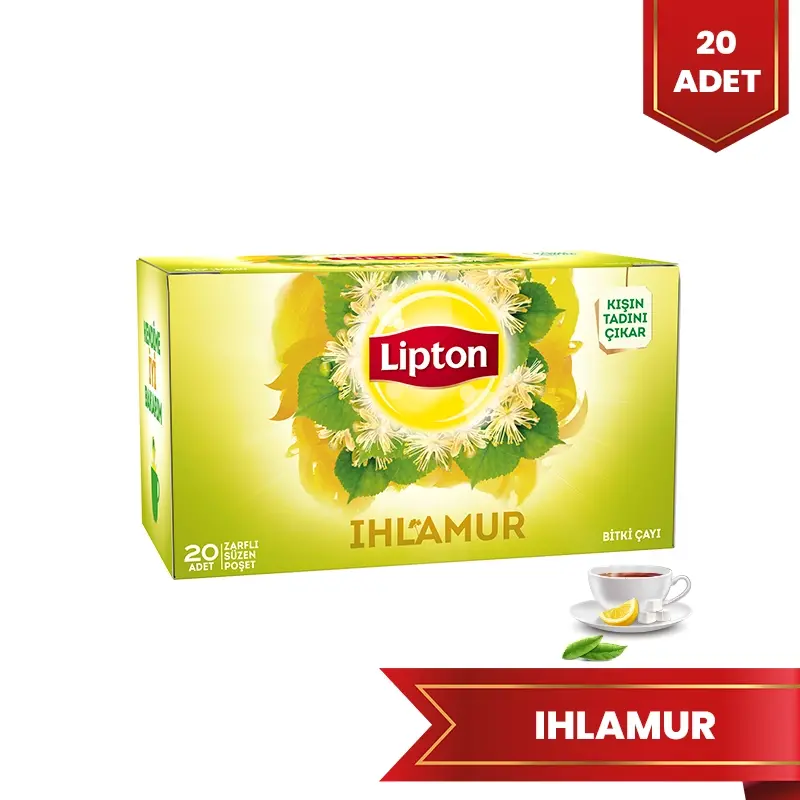 Lipton Ihlamur Bardak Poşet Çay 20 Adet - 1